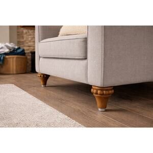 Set of 4 Solid Wood Sofa Feet Turned Furniture Legs w/ Threaded Bolts